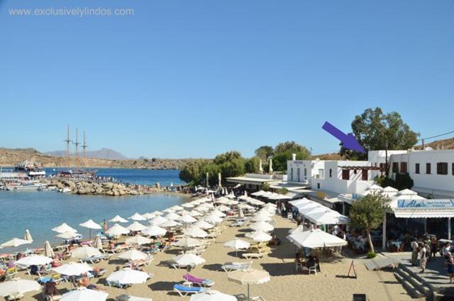 Avli Beach View Apartment Lindos  Exterior photo